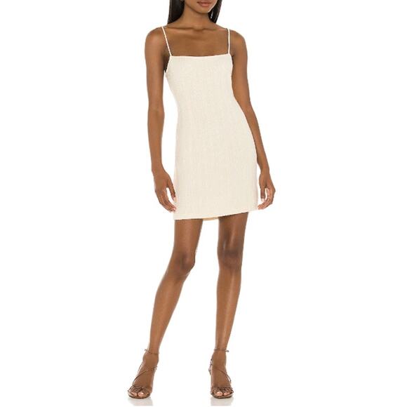 Saylor Tirzah Sweater Mini Dress in Ivory - Picture 1 of 6